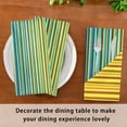 thumbnail image 2 of Iauyy Satin Napkins Set of 1- Rainbow Gradient Stripes DIY Printing Decoration Cloth Napkin- Easy Care for Home/Party, 2 of 8