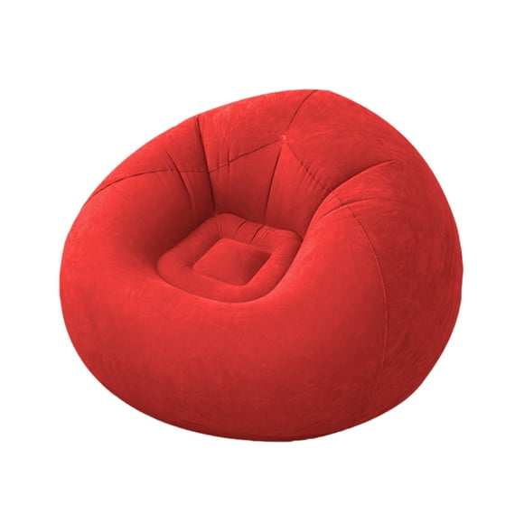 Inteprter Sofá inflable que ahorra espacio, muebles modernos y asequibles, cómodos y duraderos. Sofá individual Decoración del hogar rojo