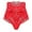 Red, variant on Bigersell High Waist Underwear Women Clearance Plus Size Underwear Women Cheeky Panty Style P-808 Nylon Period Panties Ladies Thongs Briefs Mid Waist Women Cheeky Panties Black S