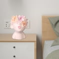 thumbnail image 2 of Head Flower Planter Face Flower Pot Gift Resin Sculpture Statue Vase Art Vase for Plant Home Office Desk Ornaments Style A, 2 of 8