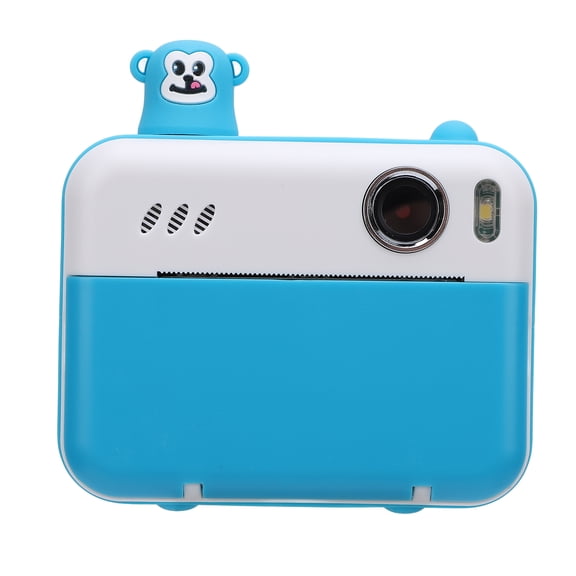 NFTIGB Sky Blue Instant Film Camera with 1080P Video 8MP Photo Front and Rear Dual Lens, Multifunctional Thermal Printing Digital Camera with MP3 Player Function for Kids Birthday Gift