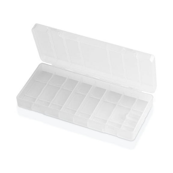 AOOOWER Transparent Battery Box AA/AAA Battery Organizer for Case Container with 4/6/8 S