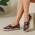 thumbnail image 5 of IEMIEMIEM Canvas Shoe for Women Halloween Cute Pumpkin Ghost Print Loafers Slip on Flat Shoes Embroidered Cloth Walking Sneakers 8.5 wide, 5 of 8