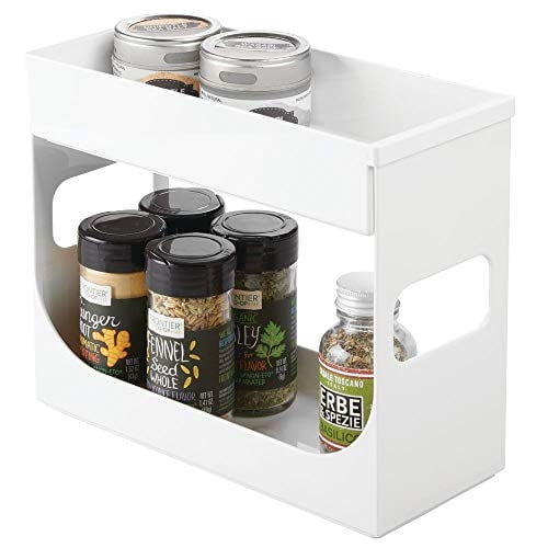 Mdesign Plastic Spice And Food Kitchen Cabinet Storage Organizer