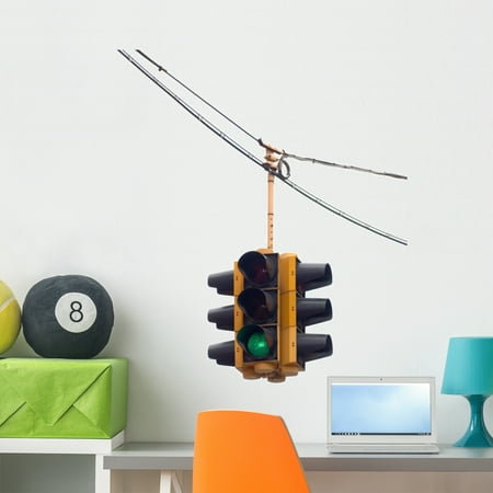 Green Traffic Light Hanging Wall Decal by Wallmonkeys Peel and Stick Graphic (36 in Hx24 in W ...