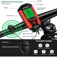 thumbnail image 2 of Luces para bicicleta, lámpara recargable para bicicleta, velocímetro de 5 modos, odómetro para ciclismo, acampada, senderismo, etc., 2 of 4