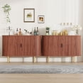 thumbnail image 6 of EastVita 47 in Mid Century Modern Sideboard Buffet Cabinet with Sliding Doors Adjustable Shelves Accent Storage Cabinet, 6 of 8