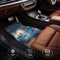thumbnail image 6 of Naloa Ocean View Bedroom Car Foot Mat Set of 4 Pieces - Universal Floor Liner Neoprene Full Set Floor Mats for Cars Trucks SUV, 6 of 7