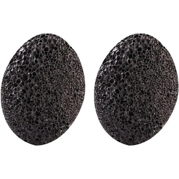 RUseeN Pumice Stone for Feet, Natural Earth Lava Pumice Stone, Foot Callus Remover for Feet Heels, Pedicure Exfoliator for Dead Skin, Hard Skin and Foot Scrubber, Black