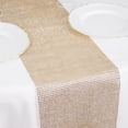 thumbnail image 6 of Balsa Circle 10x108 in Champagne Faux Diamond Rhinestones Plastic Table Runner Party Events Home Decorations Supplies, 6 of 8