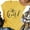 Yellow, variant on Sherrylily Summer Women V-Neck T-shirt with Cute Print