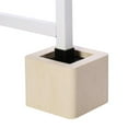 thumbnail image 1 of Furniture Risers, 4Pcs 4 Inch Bed Riser Duty Sofa Chair Risers with Edge Guard Lifts Ceramic Simulated Furniture Leg Risers Elephant Feet Table Leg Risers for Elderly, 1 of 8