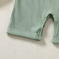 thumbnail image 5 of ZOEREA Toddler Baby Boys Clothes Summer Outfit Stripe T-Shirt and Shortall Romper Set Cute Jumpsuit Solid Color 6M-4T, 5 of 7