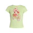thumbnail image 5 of Strawberry Shortcake, Junior's Graphic T-Shirt, Strawberry Bike, Sizes XXS-XXL, 5 of 5