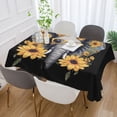 thumbnail image 5 of JSTEL Funny Elephant Sunflowers Table Cloth Rectangle 54 x 72 Inch Tablecloth Anti Wrinkle Table Cover for Dining Kitchen Parties, 5 of 6