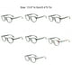 thumbnail image 3 of Qarigey Montura de gafas multiusos, gafas versátiles para diferentes ocasiones, montura de gafas negras arcoíris IS031C6 Type3 NO3, 3 of 6