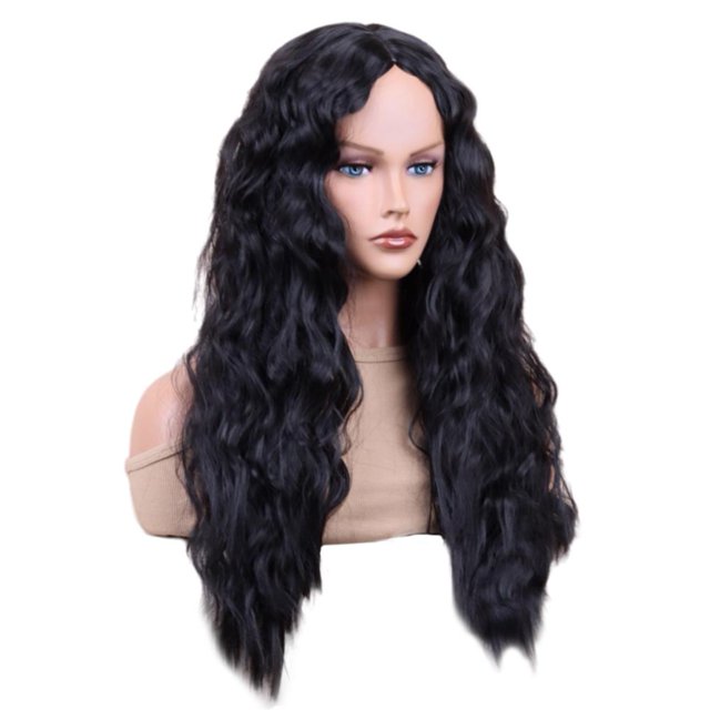 Peluca de cabello humano rizado TQEHS con encaje frontal y sin pegamento 70 cm alambre resistente a altas temperaturas