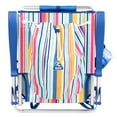 thumbnail image 6 of GCI Outdoor Backpack Beach Chair Lightweight Low Profile Reclining Chair, Multistripe, 6 of 7