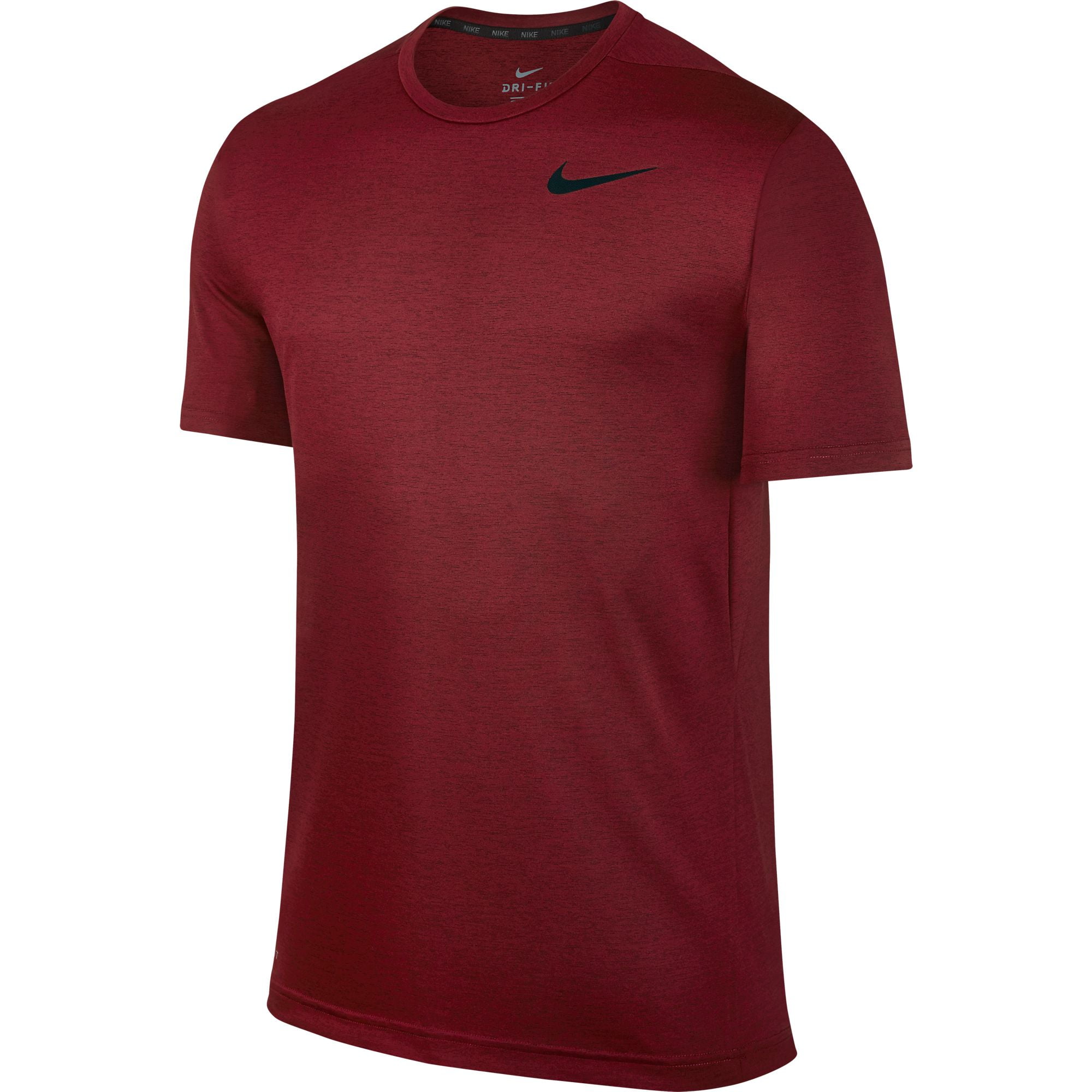 nike miler t shirt maroon