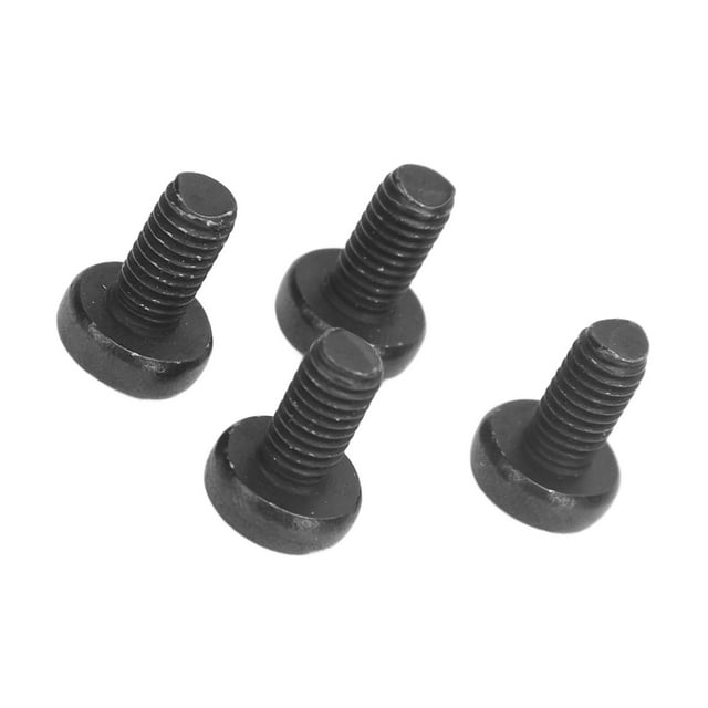 Rustproof Stainless Steel License Plate Screws, M5 0.8 Diameter, Black Oxidized Finish, Cross Shaped Screw , Fits for M3 with Metal Threaded Screw Retainer, Fits for MY with