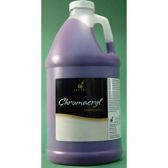 Chroma 439373 Students Acrylic Paint, Premium, 1/2 gal Jug, Violet