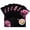 Pink, variant on Blue Rose Placemats for Dinning Table Set of 4, Vintage Abstract Garden Flower Floral Black Burlap Kitchen Place Mats Waterproof Cloth Table Mats, Indoor Outdoor Placemats Easy Clean Dinner Decor