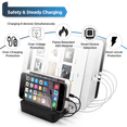 thumbnail image 2 of OWNTECH USB Charging Station for Multiple Devices 6 Port Multi Charger Station Compatible with iPhone iPad Cell Phone Tablets, 2 of 7