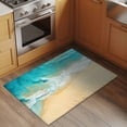 thumbnail image 3 of Teal Beach Large Area Rugs for Bedroom Living Room, Soft Non Slip Carpet Bedside Rug, Summer Ocean Coastal Nautical Seaside Rectangular Floor Cover Kitchen Accent Rug 2'x3' for Dining Room/Office, 3 of 9