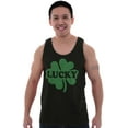 thumbnail image 3 of Lucky 4 Leaf Clover St Patrick's Day Tank Top T Shirts Men Women Brisco Brands S, 3 of 5