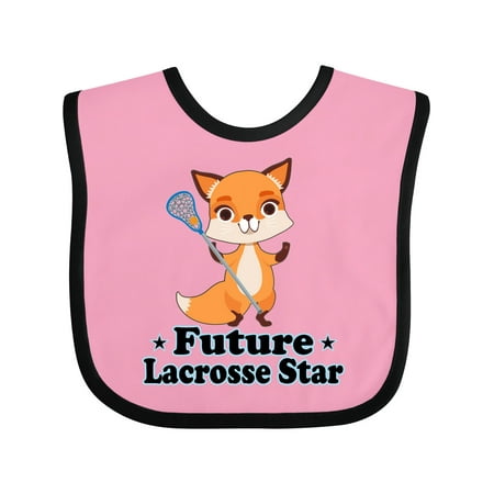 

Inktastic Future Lacrosse Star Outfit Gift Baby Boy or Baby Girl Bib