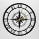 thumbnail image 4 of Reloj de pared transparente con luces LED, rosa de los vientos, brújula, mapa de dirección, reloj náutico de acrílico, reloj de pared decorativo, reloj creativo, 4 of 4