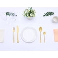 thumbnail image 6 of REGALWOVEN 4 Piece Silverware Set with Serving Utensils, Stainless Steel Flatware, Mirror Polished Cutlery Set for Kitchen Eating Tableware Gold 4, 6 of 6