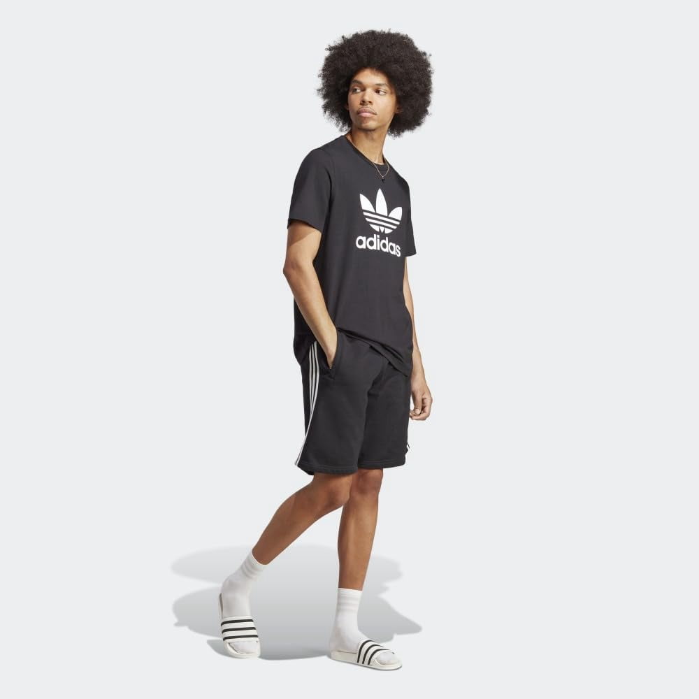 adidas Originals Men's Adicolor Classics Trefoil T-Shirt, Black, Large