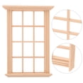 thumbnail image 2 of MasteelfCA 4pcs Mini House Window Frame DIY Mini House Decoration Mini Furniture Blank Window, 2 of 8