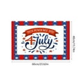 thumbnail image 3 of Twfbrm Patriotic Independence Day Bath Rug 4th of July Welcome Mats Outdoor Non Slip Rubber Entrance Floor Mat Rug for Independence Day Memorial Day Home Indoor Outdoor Holiday Decoration, 3 of 6