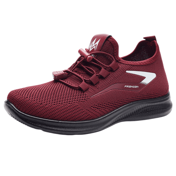 CHWshoes Women's Slip On Sneakers Wide Shoes Hands Free Running Shoes Slip-On Walking Shoes for Flat Feet Plantar Fasciitis Heel Pain Relief Red 39