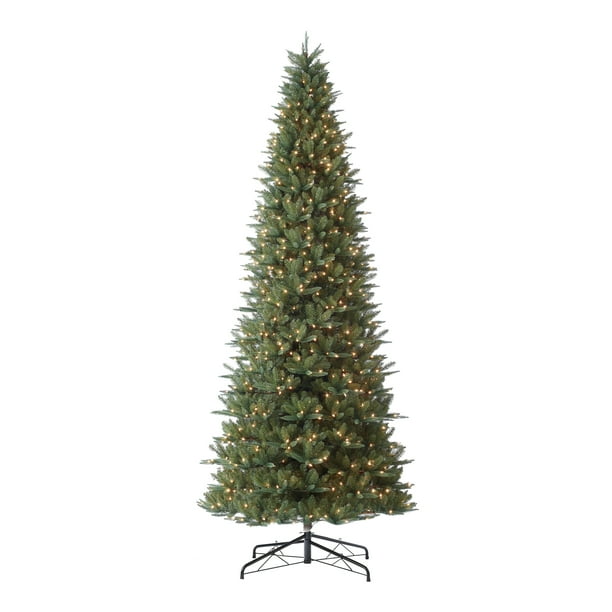 Holiday Time PreLit Rockford SureLit Pole Slim Pine Artificial