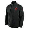 thumbnail image 2 of Men's Fanatics  Black Calgary Flames-Authentic Pro Rink Coaches Full-Zip Jacket, 2 of 3