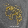 thumbnail image 3 of Gold Hornet or Yellow Jacket Bee Mascot Image Bling Iron-on Rhinestud Transfer by JCS Rhinestones, 3 of 5