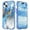 Blue, variant on Casetego for iPhone 15 Case 6.1",Shiny Bling Marble Full Body Protective Support Wireless Charing Bumper Rugged Anti-Scratch Hybrid Rubber Case Cover,Blue Gold