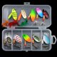 thumbnail image 5 of 10 Uds. De cebos giratorios de pesca, Kit de Señuelos de pesca giratorios de Metal coloridos, señuelos de cuchara, 5 of 8
