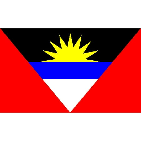 Antigua & Barbados Flag with Grommets 2ft x 3ft