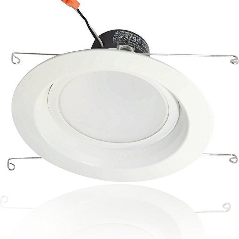 Bioluz LED 4 Pack 12Watt 4-inch Dimmable Retrofit Recessed Light - 2700K Ceiling Light - 850 LM (B409WW-4 Bioluz LED 4 Pack 12Watt 4-inch Dimmable Retrofit Recessed Light - 2700K Ceiling Light - 850 LM (B409WW-4