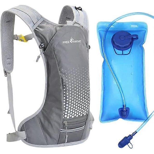 Hydration backpack, equipped with 2L water bag, helmet bag, backpack, can hold water, suitable for cycling, running, jogging