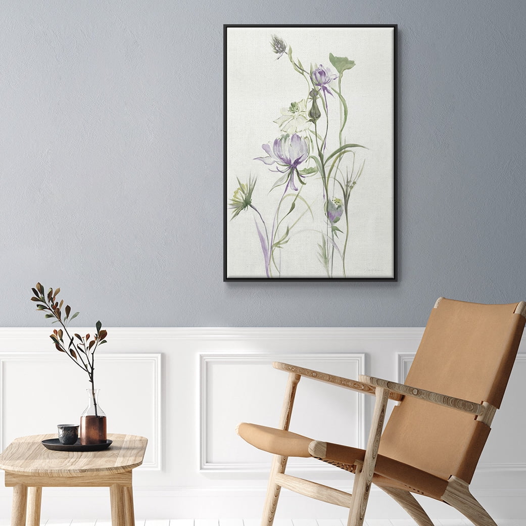 Late Summer Wildflowers II V30 Framed Premium Gallery Wrapped Canvas - Ready to Hang