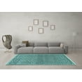 thumbnail image 3 of Ahgly Company Indoor Rectangle Persian Light Blue Traditional Area Rugs, 2' x 5', 3 of 4