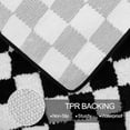 thumbnail image 3 of Bathroom Rugs Black and White Checkered Bath Mat Non Slip Water Absorbent Bath Rug Soft Microfiber Machine Washable Floor Mats for Tub Bathroom Indoor Doormat,20"x31", 3 of 6