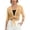 Yellow, variant on Vinsonshop Women's 2026 Summer Lightweight Short Bolero Cardigan Shrug Sheer Tie Front Top 3/4 Sleeve Jacket for Dress Brown XXL