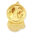 thumbnail image 2 of PinMart's Gold Praying Hands Religious Unisex Lapel Pin, 2 of 3