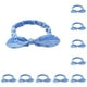 thumbnail image 3 of Qarigey Diadema elástica Diadema Playa Vacaciones Banda para el sudor Sombreros Azul oscuro Azul oscuro 10piezas, 3 of 6